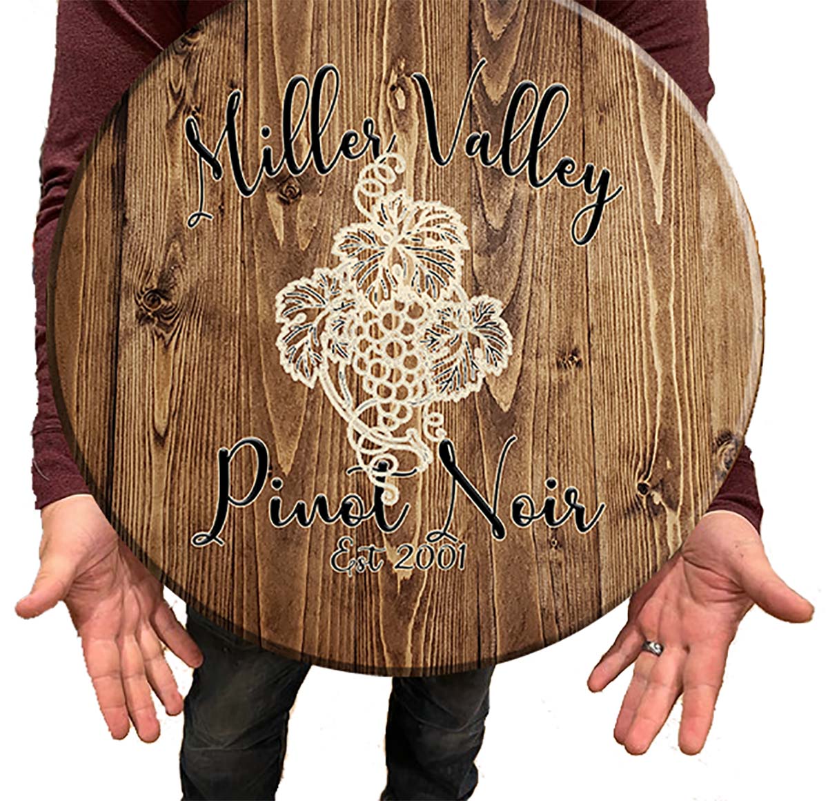 Bar Sign Pinot Noir Wine Wine Sign 18 Inch Bar Man Cave Signs main product image