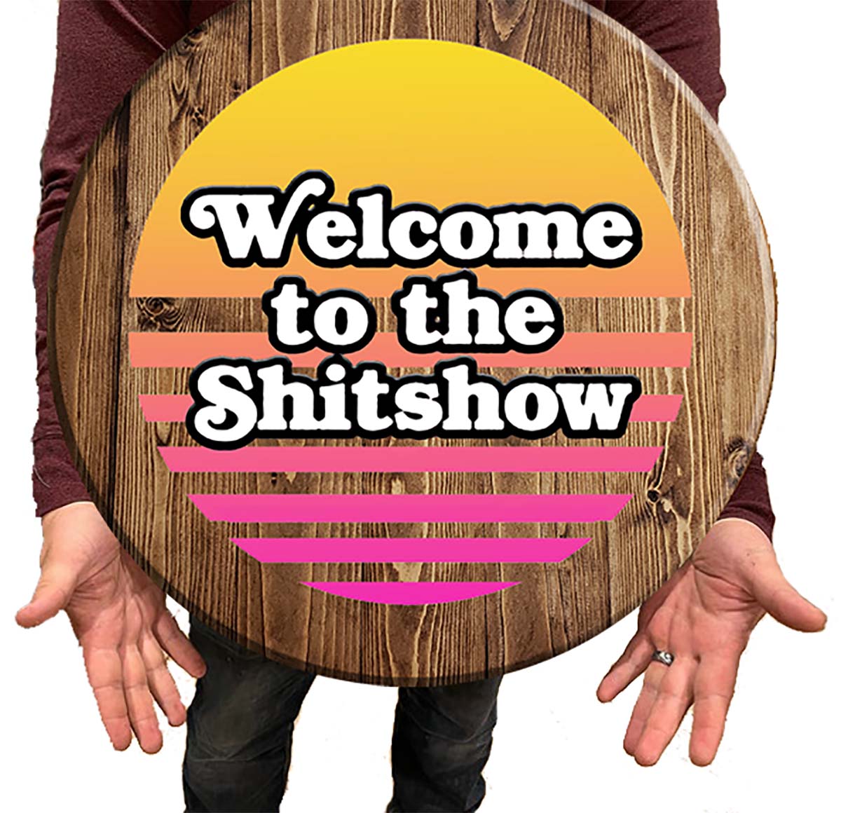 Sh Sign Bar Sign Welcome to the Sh*tshow Pub Sign 18 Inch Bar Man Cave Signs ...
