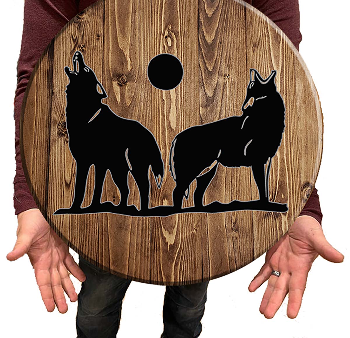 Bar Sign Howling Wolves Pub Sign 18 Inch Bar Man Cave Signs ...