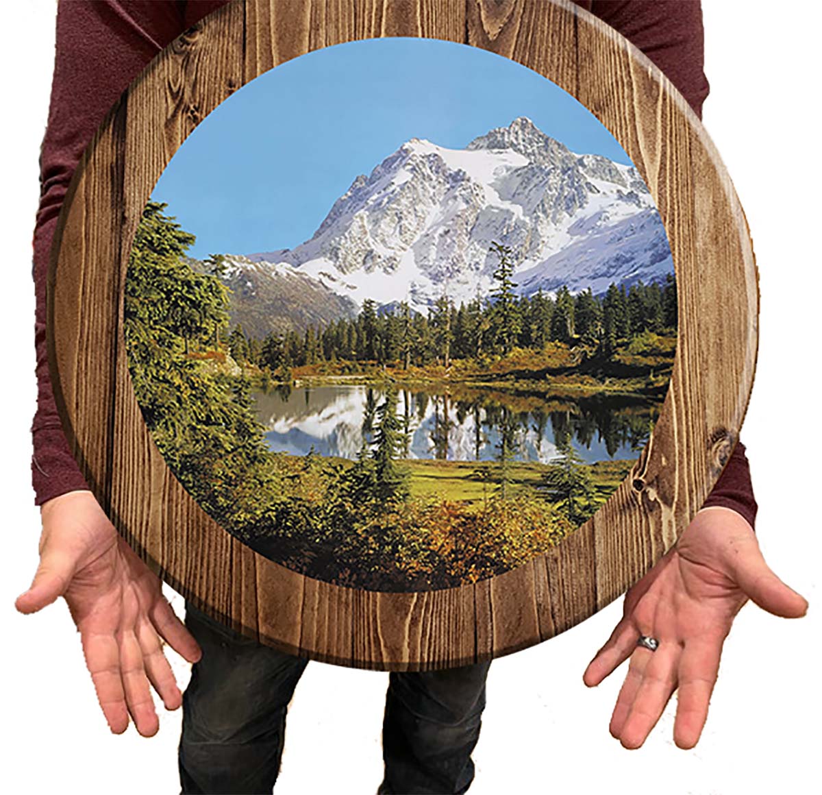 Bar Sign Mountain Lake View Lake House Sign 18 Inch Bar Man Cave Signs