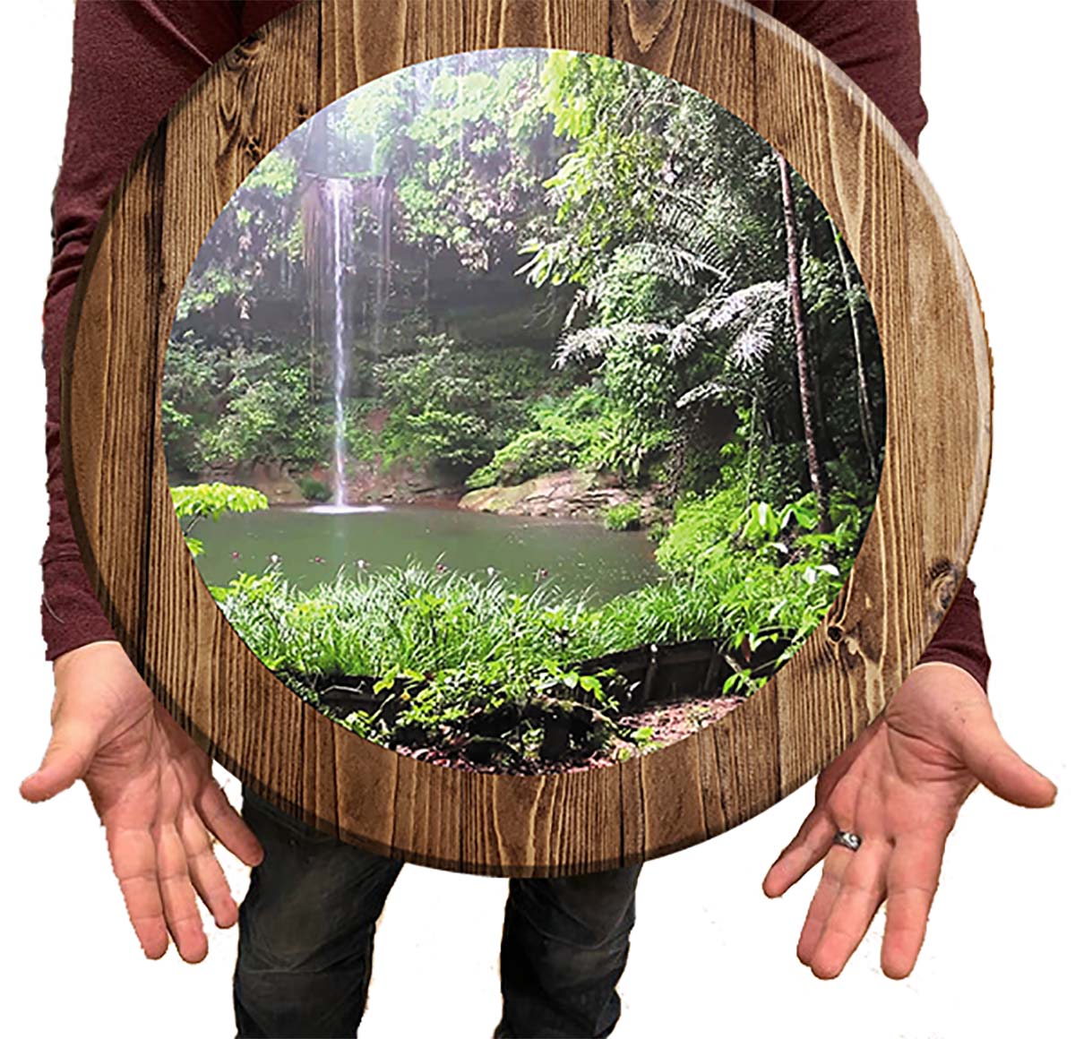 Bar Sign Jungle Waterfall Pub Sign 18 Inch Bar Man Cave Signs