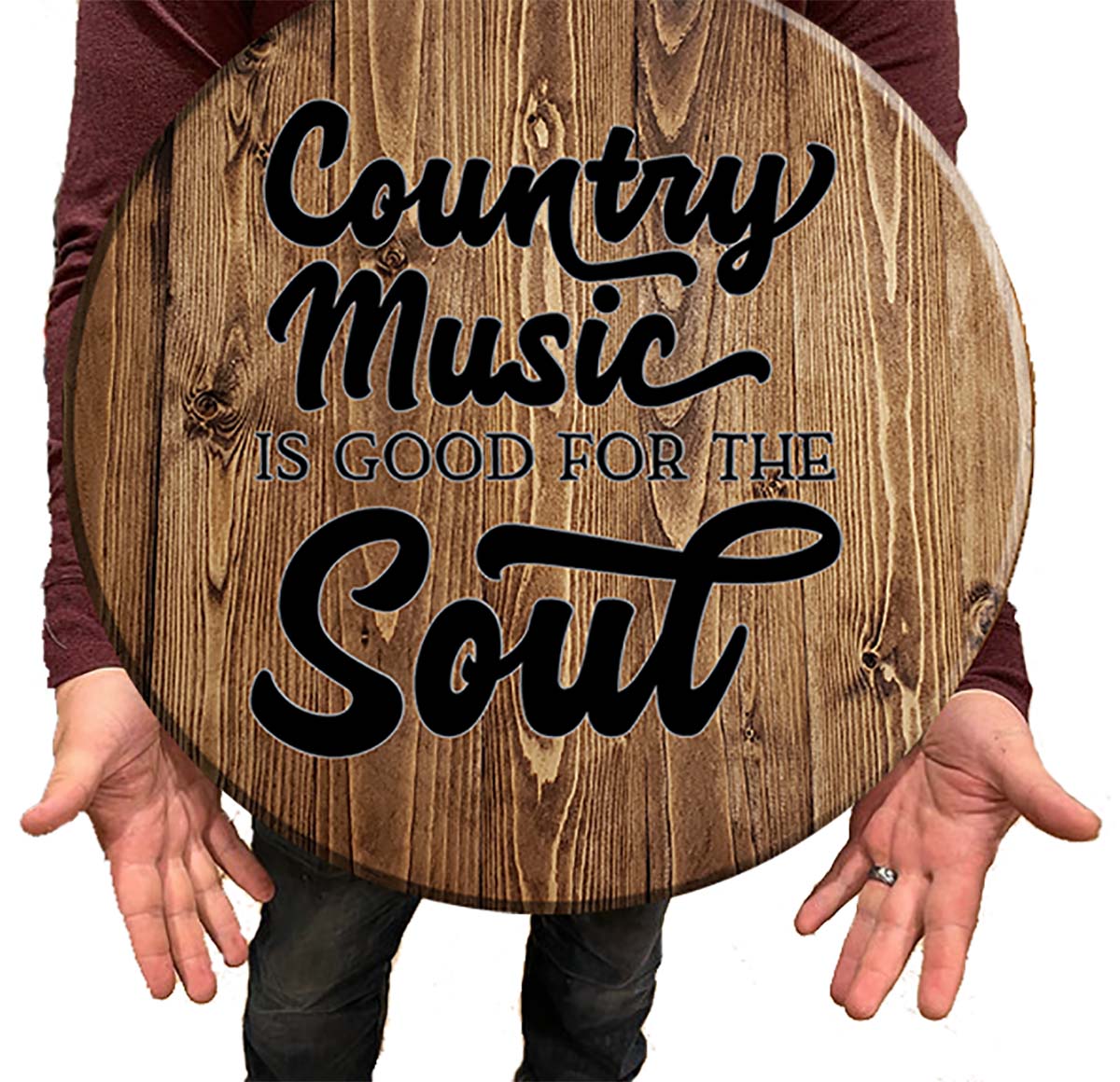 Bar Sign Country Music Soul Country Sign 18 Inch Bar Man Cave Signs