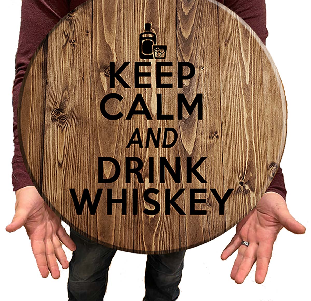 Bar Sign Drink Whiskey Sign 18 Inch Bar Man Cave Signs