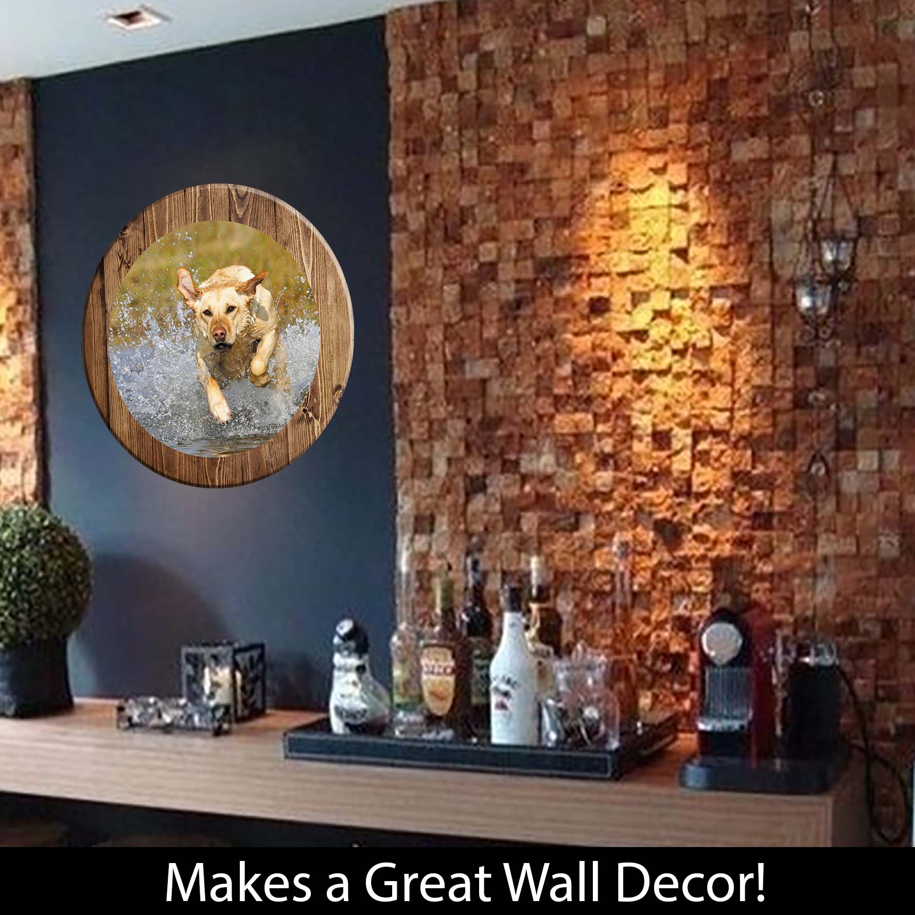 Bar Sign Golden Lab Retriever Dog Dog Sign 18 Inch Bar Man Cave Signs detailed image 3
